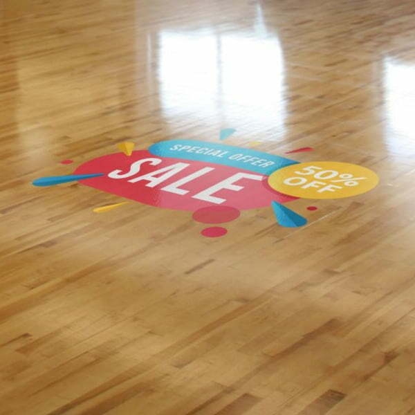 printed floor graphic