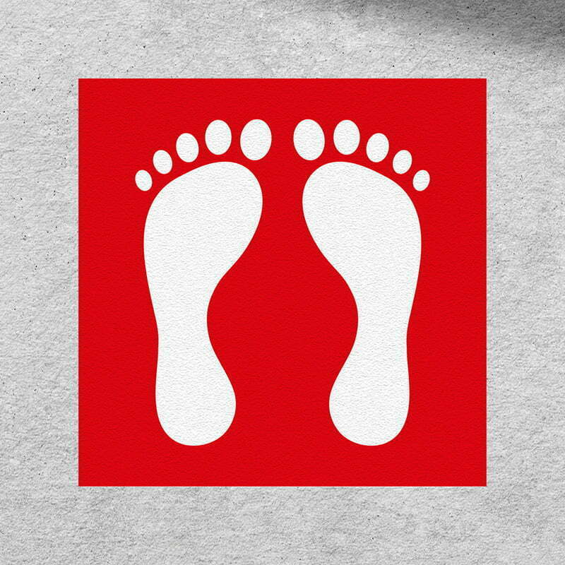 square footprint stickers